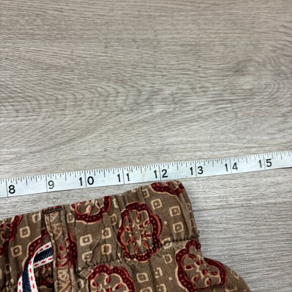 Dr. Collectors P23 Ajrakh Coffee Print A Pants Women's Medium Boho Indie - Picture 7 of 14